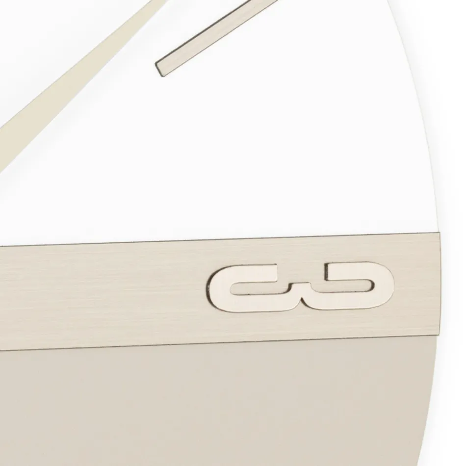 Hoge dichtheid semi-geëxpandeerde PVC wandklok gemaakt in Italië - Ritmo Viadurini