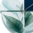 Bedrukte wandklok van methacrylaat met geometrische vormen, gemaakt in Italië - Lumea Viadurini