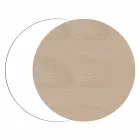 Moderne en ronde houten wandklok met seizoensdecoraties Viadurini