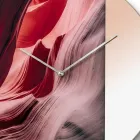 Elodea Groene Wandklok van Gegoten Methacrylaat met Woestijnmotief, Gemaakt in Italië Viadurini