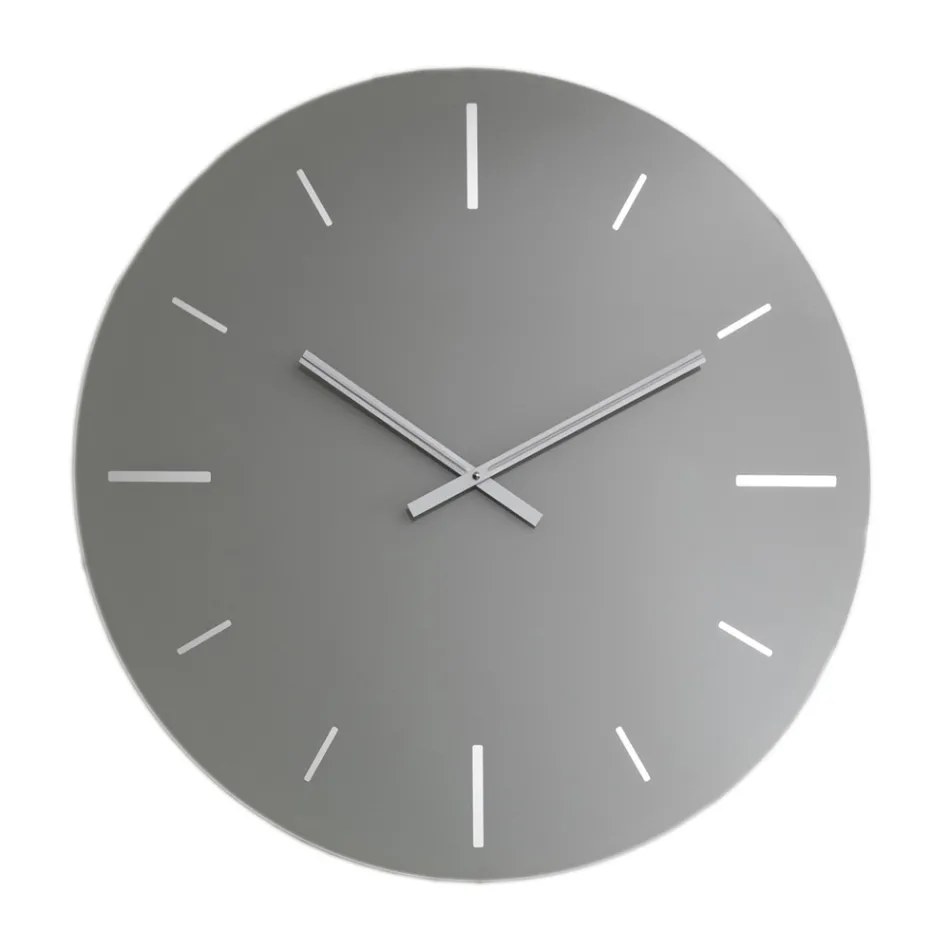 Ronde wandklok van gekleurd acrylkristal - Zaronte Viadurini