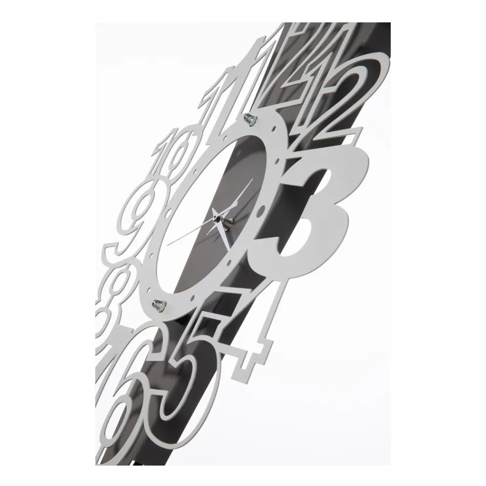 IJzeren wandklok met uitroepteken Gemaakt in Italië - Handgemaakt Viadurini