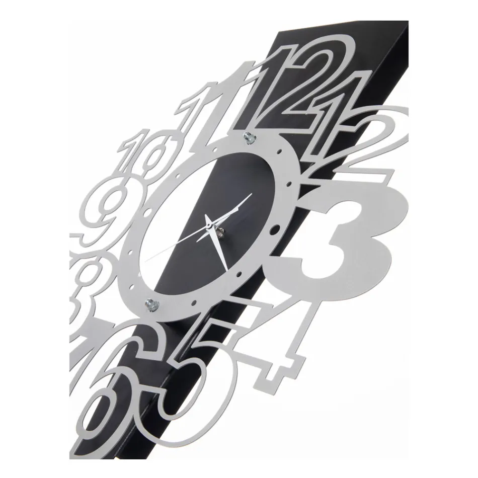 IJzeren wandklok met uitroepteken Gemaakt in Italië - Handgemaakt Viadurini