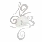 Wandklok in zwart ijzer, aluminium of rood Made in Italy - Rosbif Viadurini