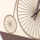 Ronde design houten wandklok met decoraties in 2 afwerkingen - Byko Viadurini