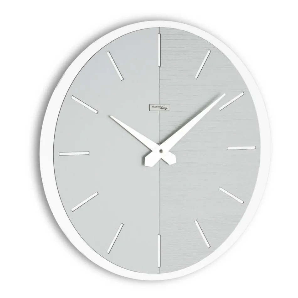 Wandklok van PVC en laminaat in verschillende kleuren Made in Italy - Mean Viadurini