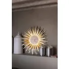 Moderne wandklok in de vorm van een ijzer Made in Italy - Fire Viadurini