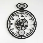 Moderne ronde wandklok in gekleurd ijzer Made in Italy - Cherry Viadurini