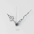 Moderne en ronde wandklok met gedecoreerd houtdesign - Harmony Viadurini