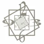 Moderne ijzeren wandklok geometrisch ontwerp gemaakt in Italië - Procida Viadurini