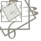 Moderne ijzeren wandklok geometrisch ontwerp gemaakt in Italië - Procida Viadurini