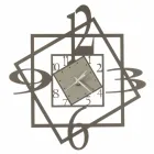 Moderne ijzeren wandklok geometrisch ontwerp gemaakt in Italië - Procida Viadurini