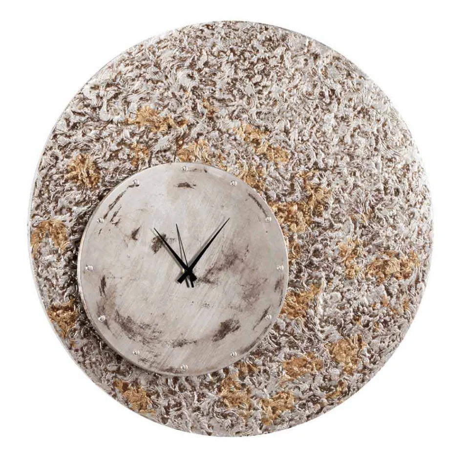 Wandklok op twee niveaus van ontwerp gemaakt in Italië Eccli Viadurini