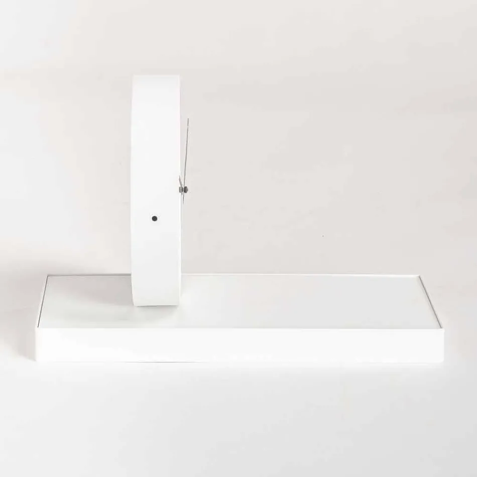 Draaibare tafelklok met stalen spiegel Made in Italy - Verdienstelijk Viadurini