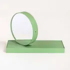 Draaibare tafelklok met stalen spiegel Made in Italy - Verdienstelijk Viadurini