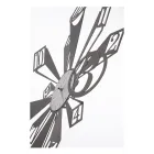 IJzeren klok met bijzonder optisch effect Made in Italy - Wiel Viadurini