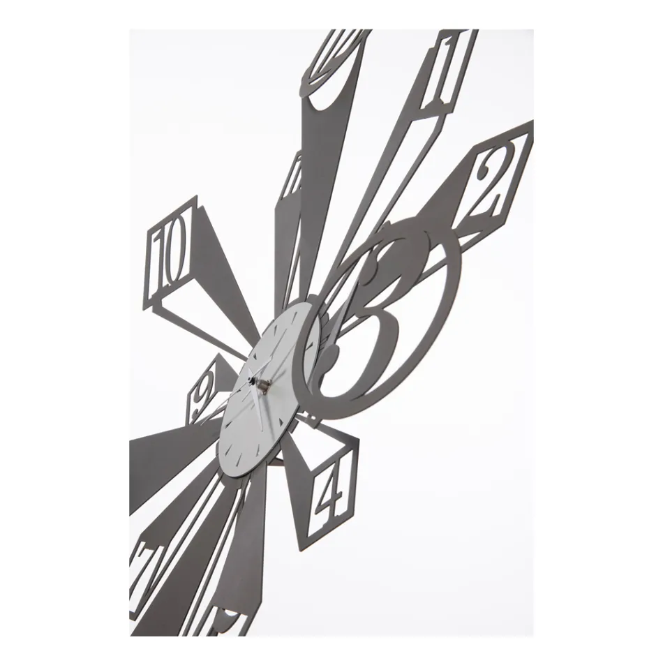 IJzeren klok met bijzonder optisch effect Made in Italy - Wiel Viadurini