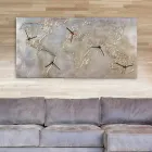 Moderne klok met vijf wijzerplaten met de Miles-wereld Viadurini