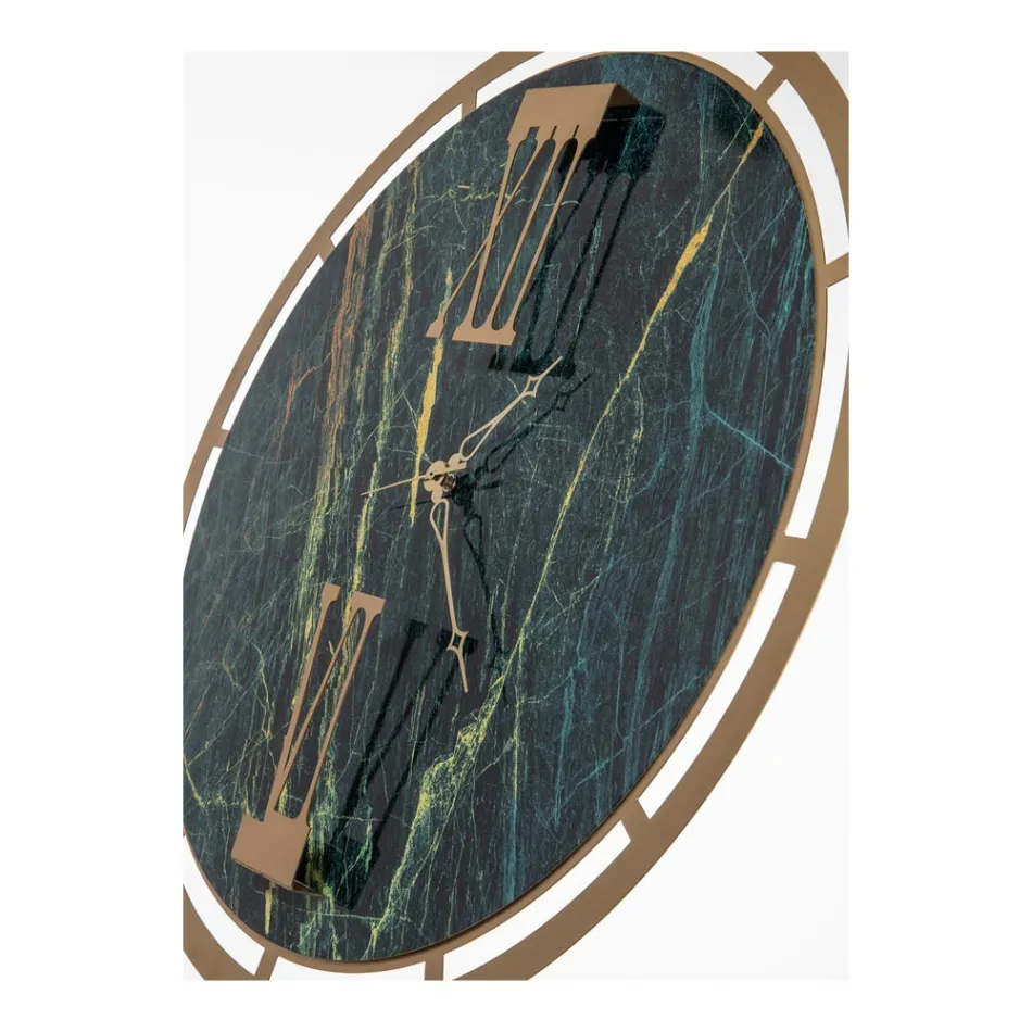 Klok gemaakt van ijzer met 3 wijzers Made in Italy - Ster Viadurini