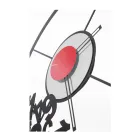 Klok gemaakt van ijzer met gevallen cijfers Made in Italy - Ram Viadurini