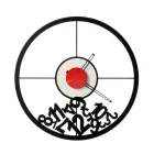 Klok gemaakt van ijzer met gevallen cijfers Made in Italy - Ram Viadurini