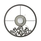 Klok gemaakt van ijzer met gevallen cijfers Made in Italy - Ram Viadurini