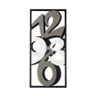 Klok gemaakt van ijzer met grote cijfers Made in Italy - Aquarium Viadurini