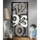 Klok gemaakt van ijzer met grote cijfers Made in Italy - Aquarium Viadurini