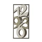 Klok van ijzer met grote cijfers Made in Italy - Aquarium Viadurini