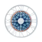 Klok gemaakt van ijzer in 3 verschillende afwerkingen Made in Italy - Tarwe Viadurini