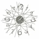 Ronde ijzeren design wandklok Made in Italy - Kombo Viadurini