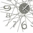 Ronde ijzeren design wandklok Made in Italy - Kombo Viadurini