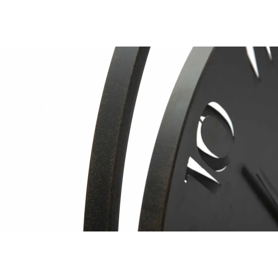 Ronde Wandklok Diameter 60 cm Modern Ijzer - Beatrix Viadurini