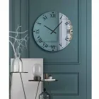 Ronde wandklok van spiegelkristal Made in Italy - Gear Viadurini