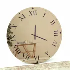 Ronde wandklok van spiegelkristal Made in Italy - Gear Viadurini