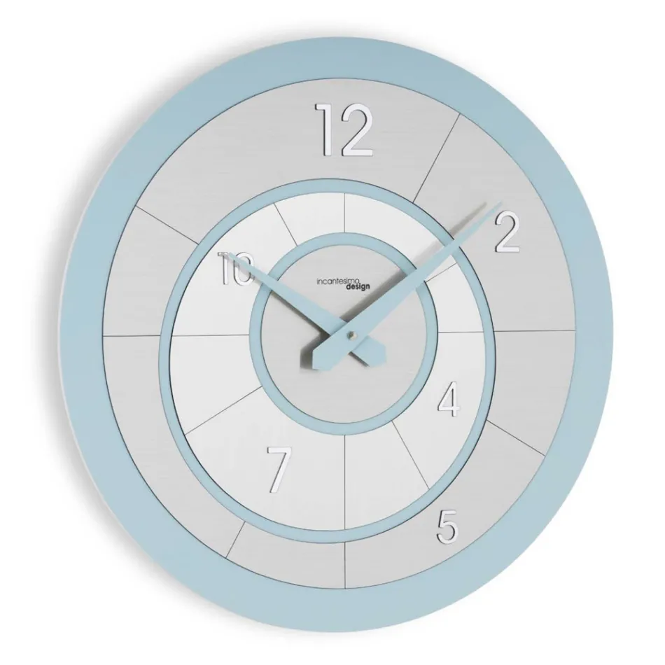 Ronde klok van halfgeschuimd PVC met hoge dichtheid, gemaakt in Italië - Creative Viadurini