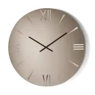 Ronde klok van spiegelglas met lasergegraveerde cijfers - Clelia Viadurini