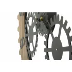 Moderne design ronde wandklok in ijzer en MDF - Gitta Viadurini