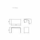 Moderne badkamermeubel met lange vormgeving geproduceerd in Italië Recanati Viadurini