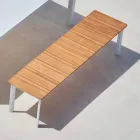 Varaschin System-buitenbank in design geschilderd aluminium Viadurini