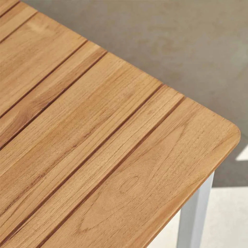 Varaschin System-buitenbank in design geschilderd aluminium Viadurini