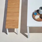 Varaschin System-buitenbank in design geschilderd aluminium Viadurini