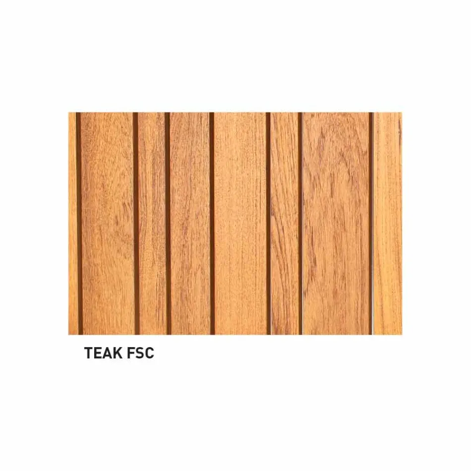 Varaschin System-buitenbank in design geschilderd aluminium Viadurini