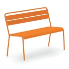 Stapelbare tuinbank met gegalvaniseerde stalen structuur Made in Italy - Ralph Viadurini