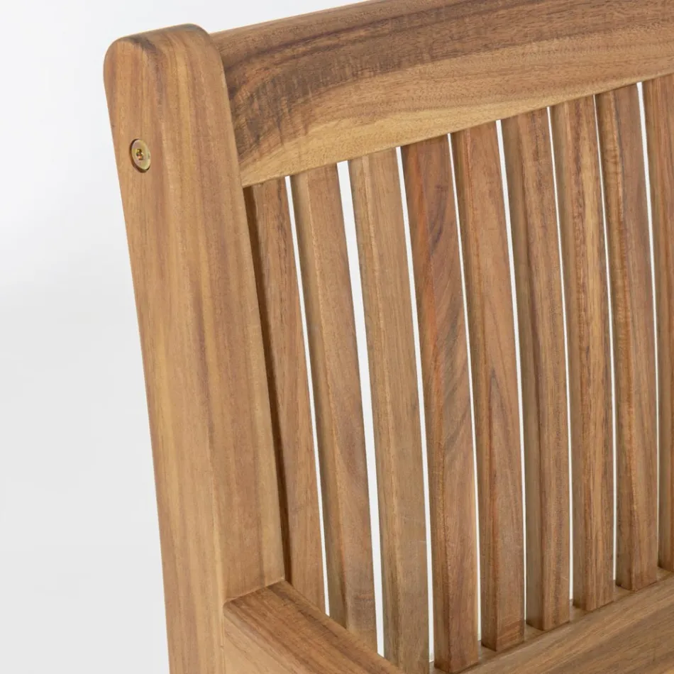 Design tuinbank in acaciahout voor buiten 2 of 3 zitplaatsen - Roxen Viadurini