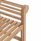 Rustiek design teakhouten tuinbank - Simonia Viadurini