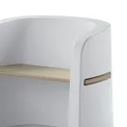 Tuinbank in polyethyleen en berkenhout gemaakt in Italië - Talula Viadurini