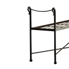 Buisvormige ijzeren bank in verschillende afwerkingen Made in Italy - Praag Viadurini