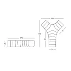 Lichtgevende tuinbank in polyethyleen met LED Made in Italy - Galatea Viadurini