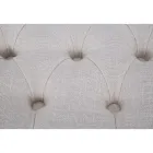 Shabby chique bank in hout met zitting in gewatteerde stof - Rocchetta Viadurini